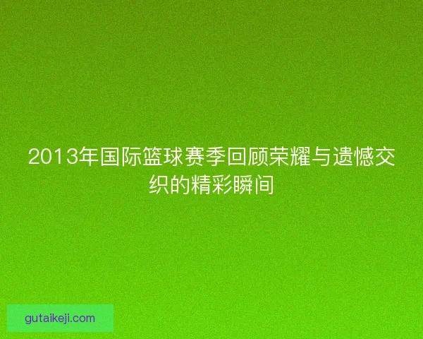 2013年国际篮球赛季回顾荣耀与遗憾交织的精彩瞬间 2013年国际篮球赛季回顾荣耀与遗憾交织的精彩瞬间
